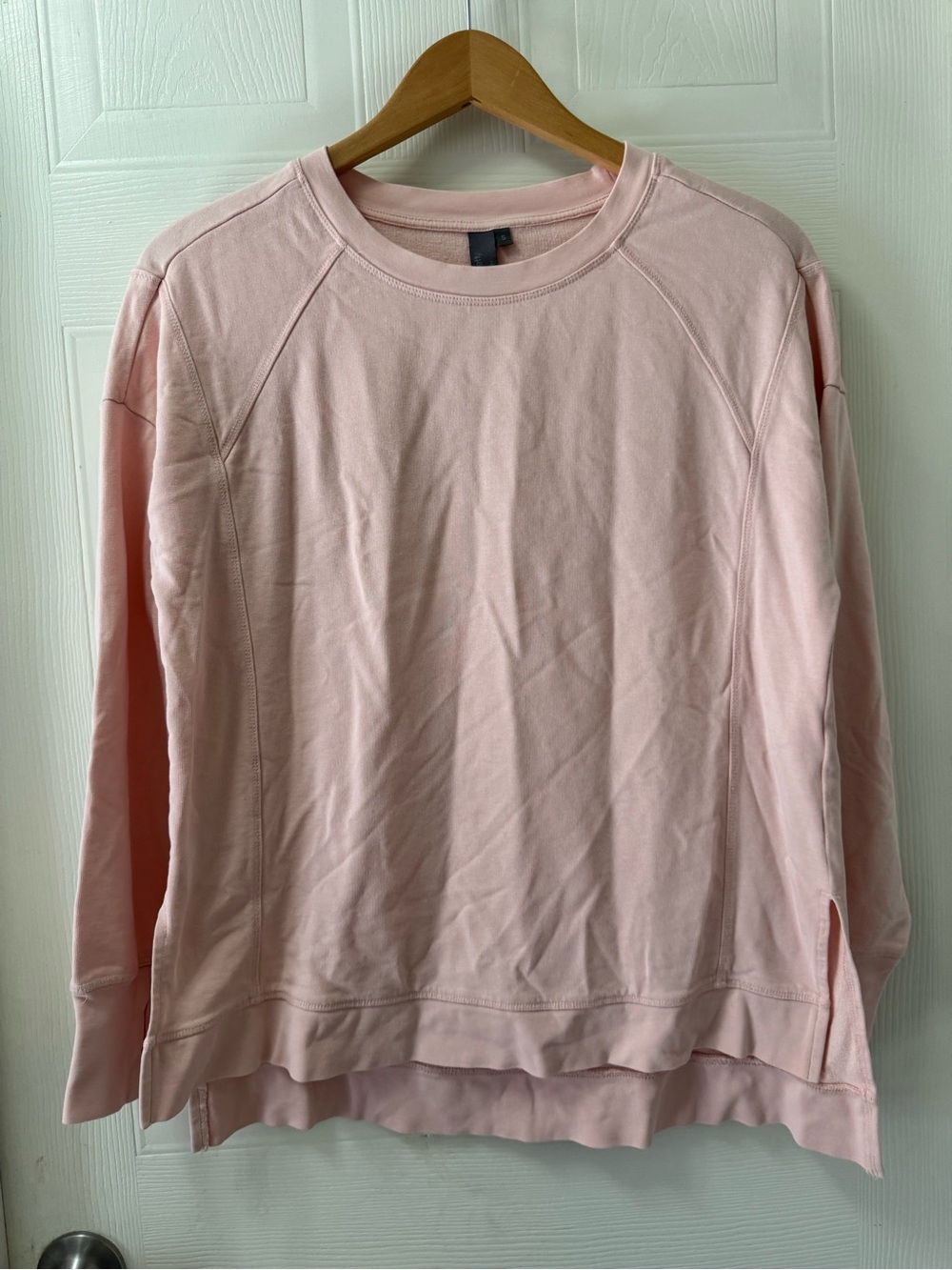 Sweaty Betty Pale Pink Crewneck Sweatshirt